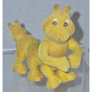Vtg Flocked Teddy Ruxpin Grubby Caterpillar  Poseable‎ Figure